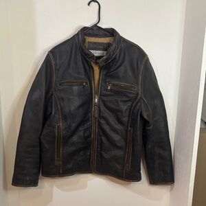 Men's Black Leather Jacket